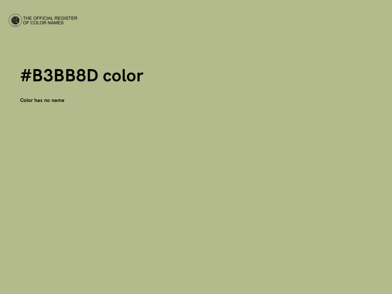#B3BB8D color image