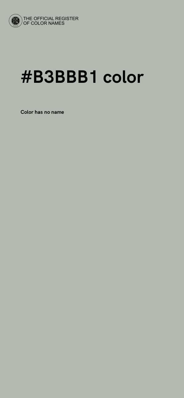 #B3BBB1 color image