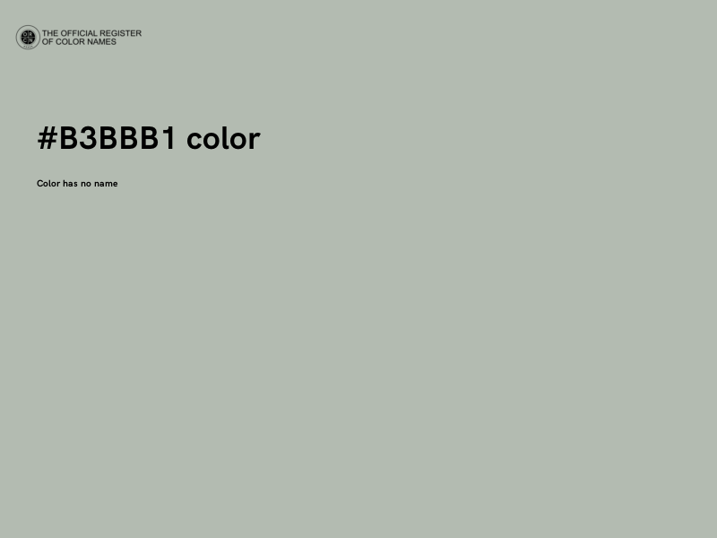 #B3BBB1 color image