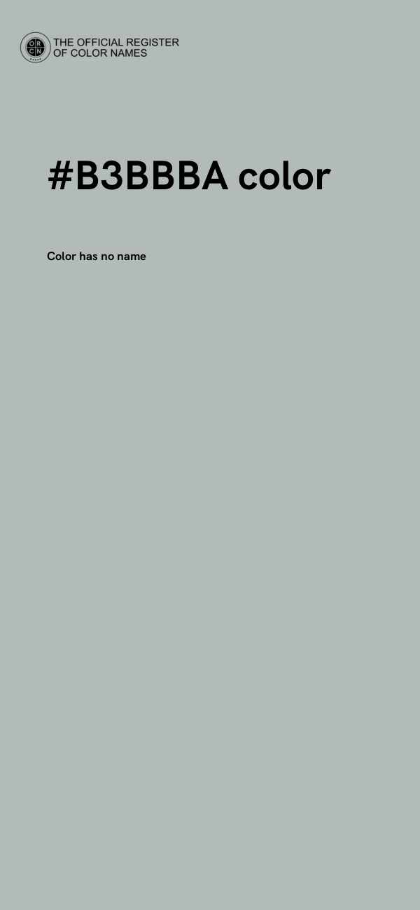 #B3BBBA color image