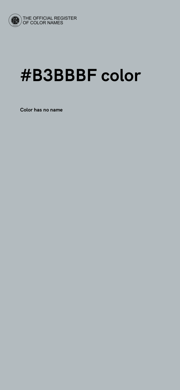#B3BBBF color image