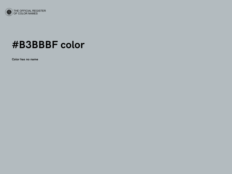 #B3BBBF color image
