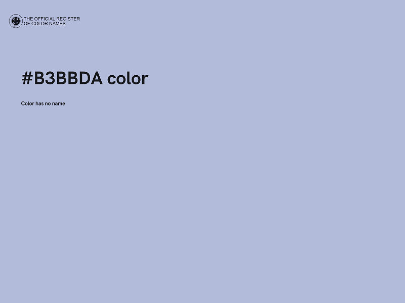 #B3BBDA color image