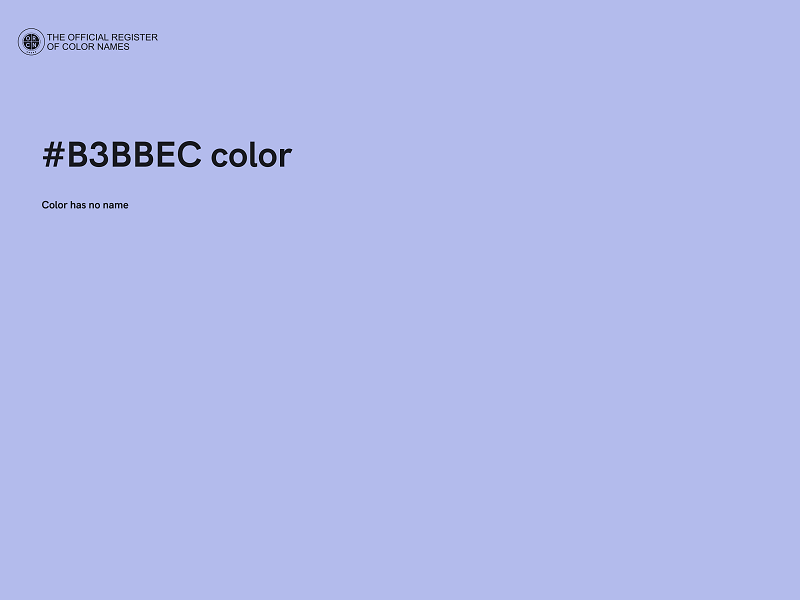 #B3BBEC color image