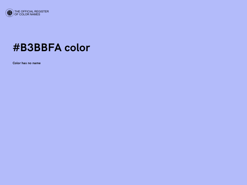#B3BBFA color image