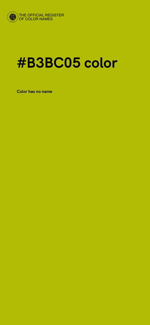 #B3BC05 color image