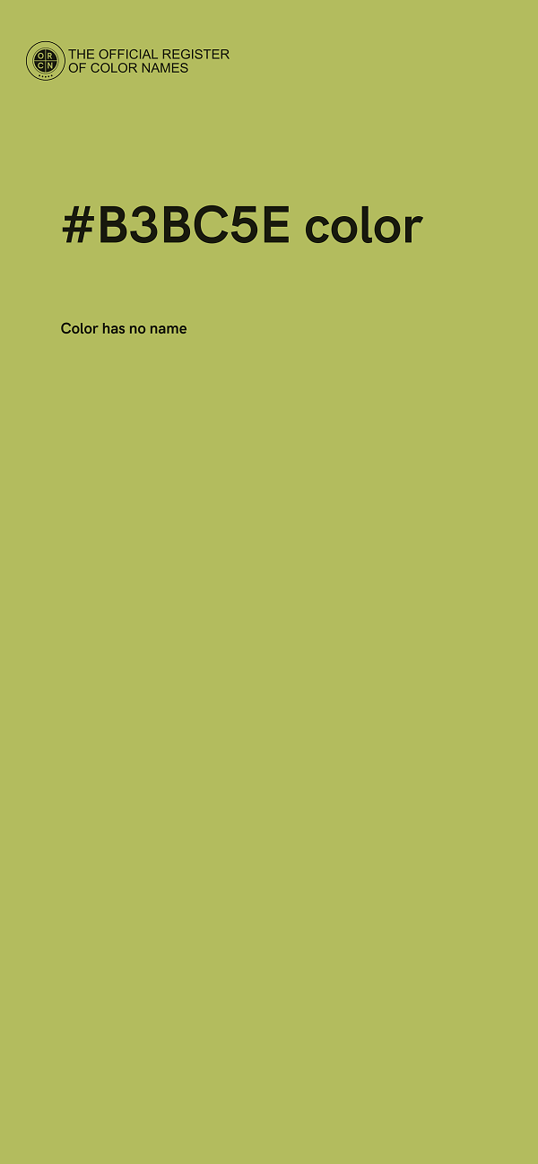 #B3BC5E color image