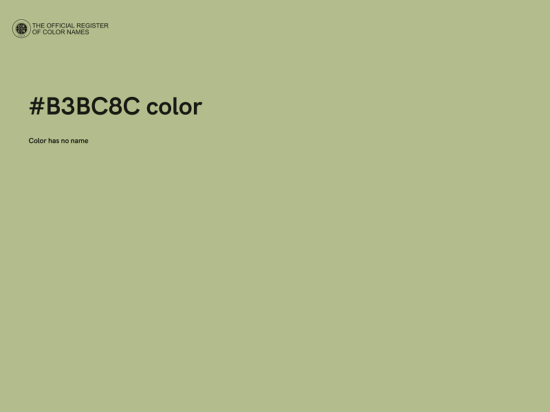 #B3BC8C color image