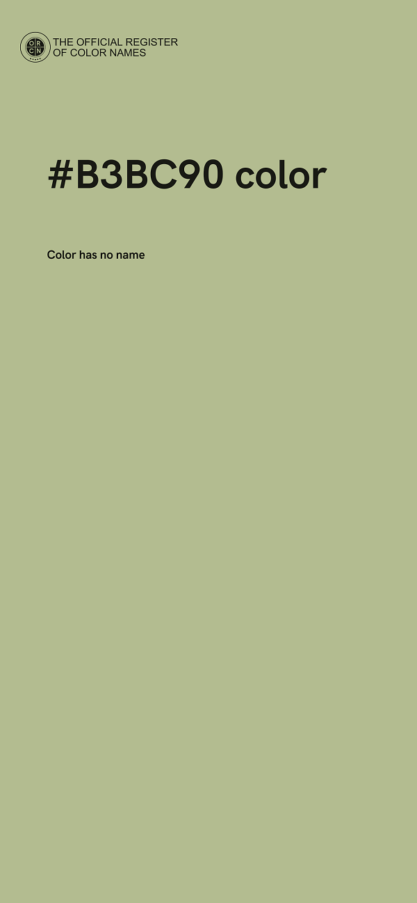 #B3BC90 color image