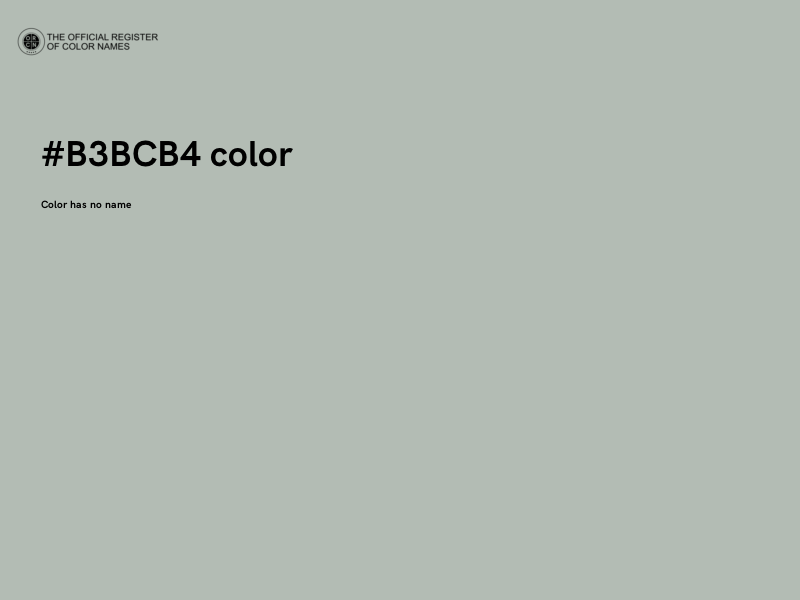 #B3BCB4 color image
