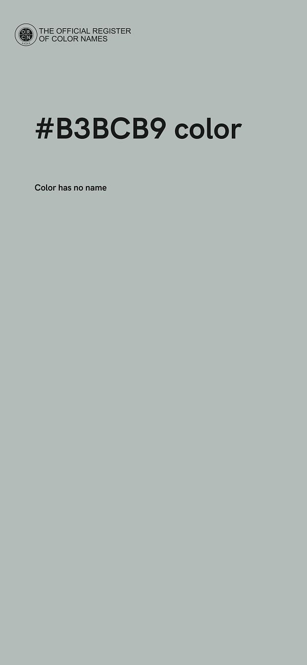 #B3BCB9 color image