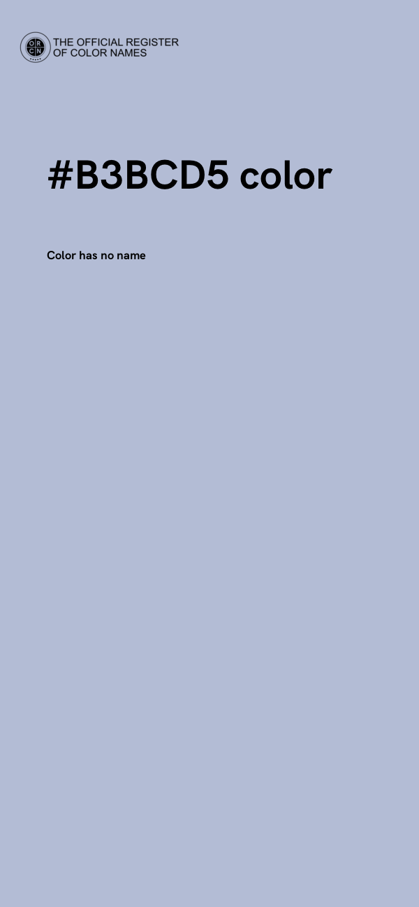 #B3BCD5 color image