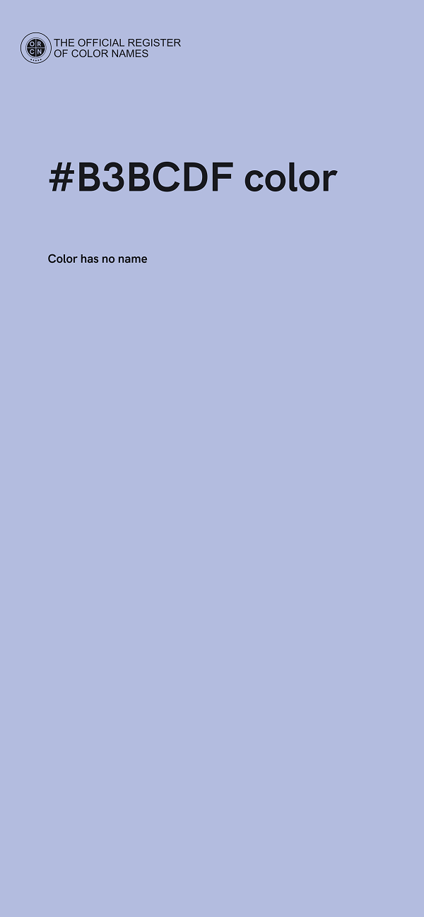 #B3BCDF color image