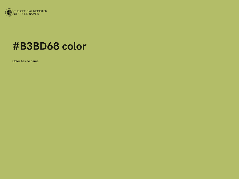 #B3BD68 color image