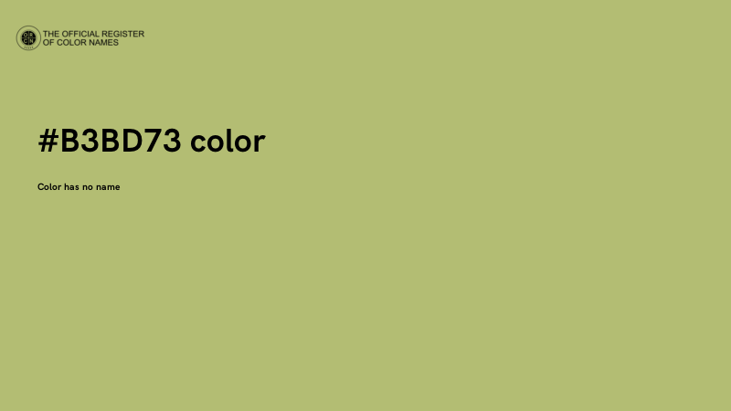 #B3BD73 color image