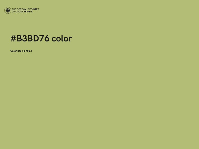 #B3BD76 color image