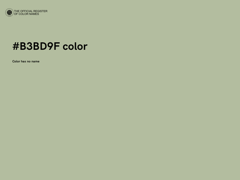 #B3BD9F color image