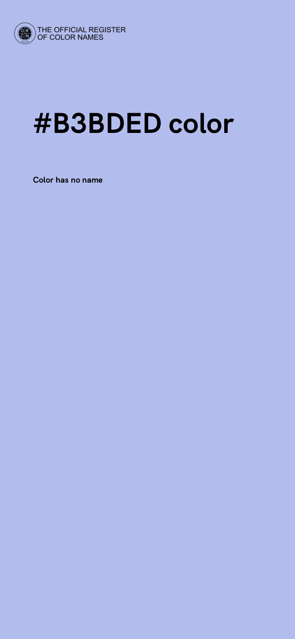 #B3BDED color image