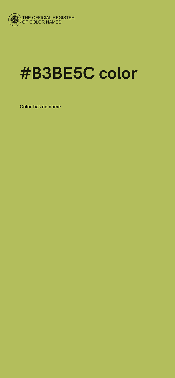 #B3BE5C color image
