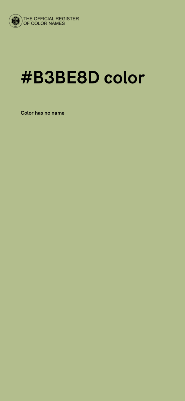 #B3BE8D color image