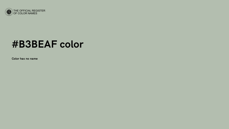 #B3BEAF color image
