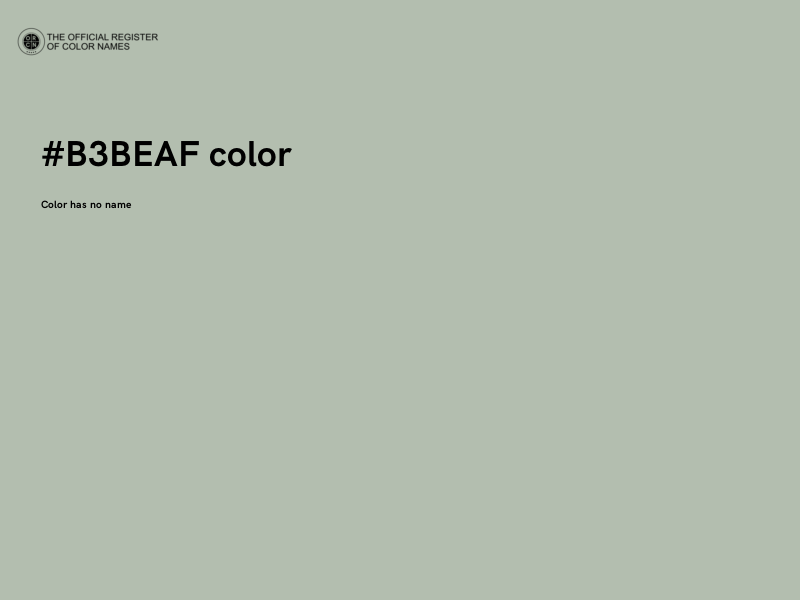 #B3BEAF color image