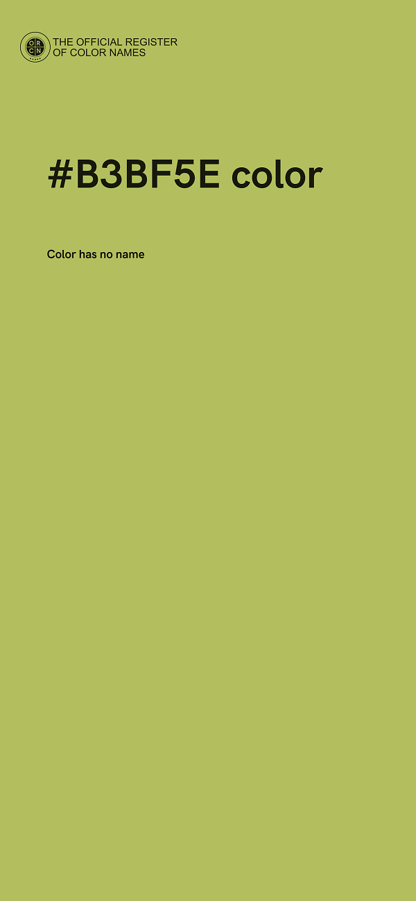 #B3BF5E color image