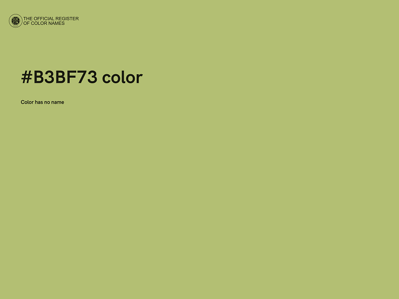 #B3BF73 color image