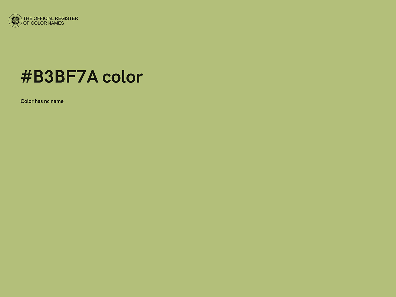 #B3BF7A color image