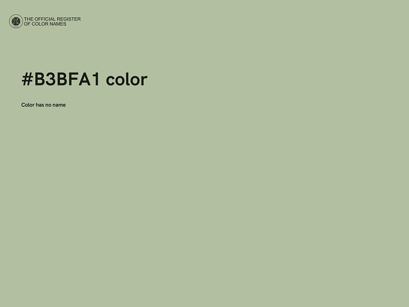 #B3BFA1 color image