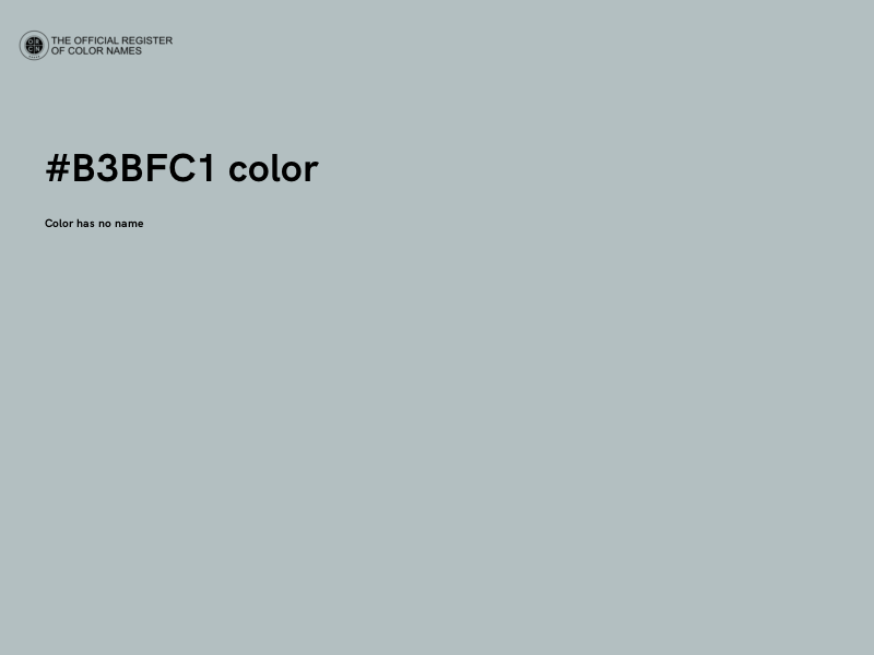 #B3BFC1 color image