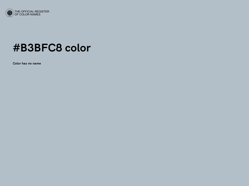 #B3BFC8 color image