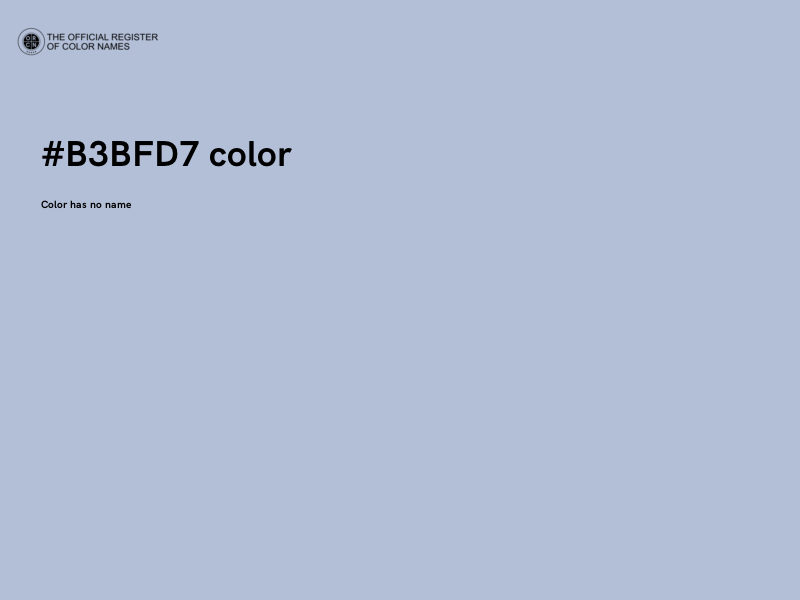 #B3BFD7 color image