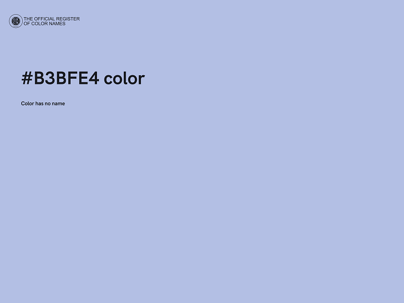 #B3BFE4 color image