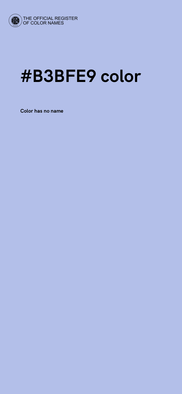 #B3BFE9 color image