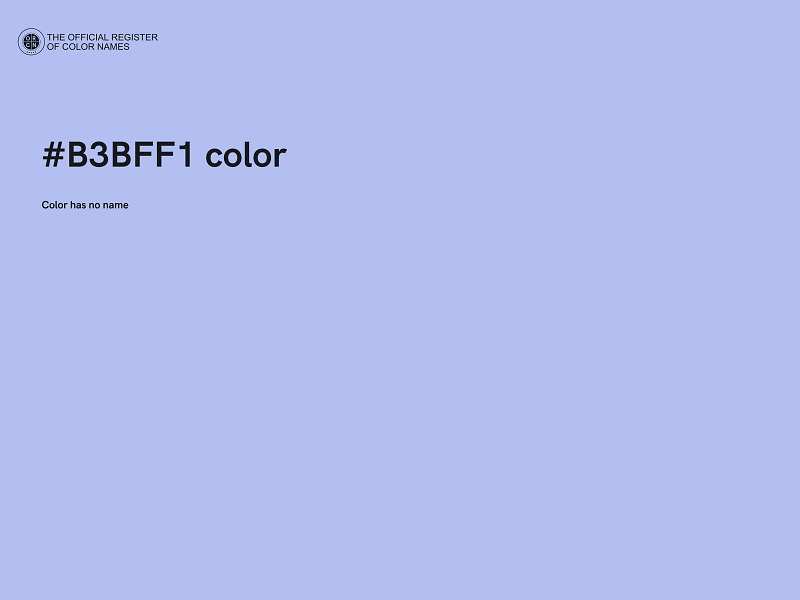 #B3BFF1 color image