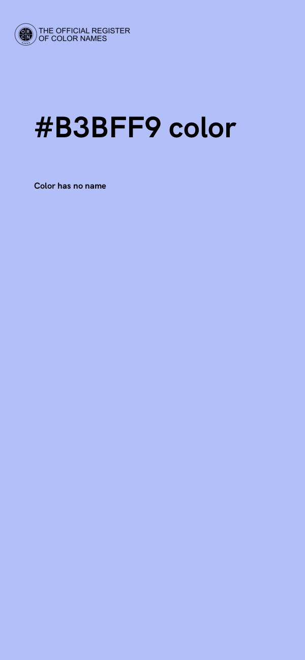 #B3BFF9 color image