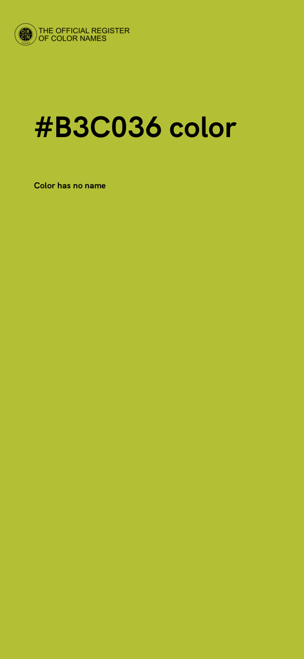 #B3C036 color image