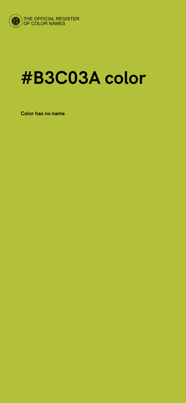 #B3C03A color image