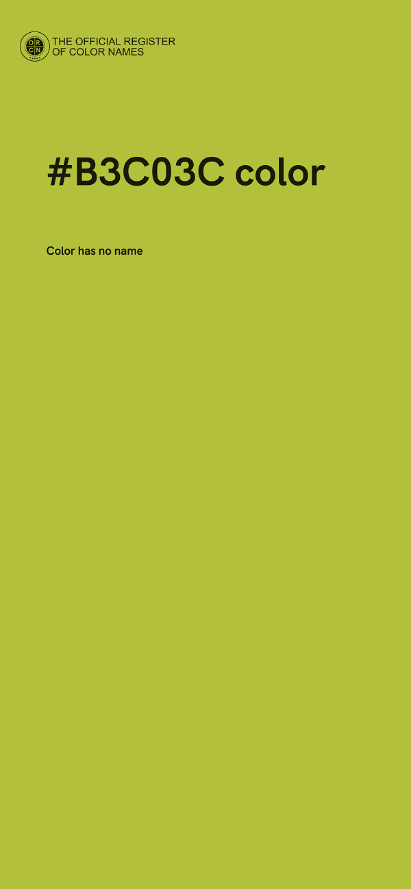 #B3C03C color image