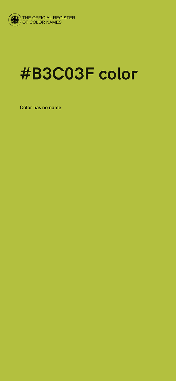 #B3C03F color image