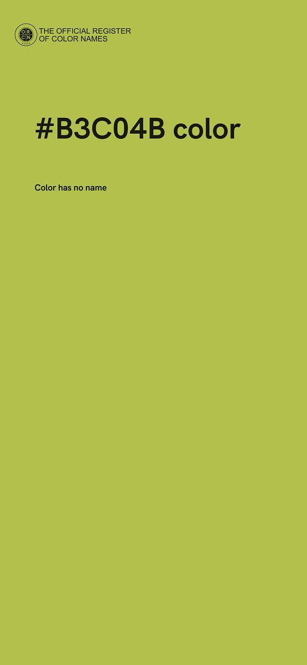 #B3C04B color image