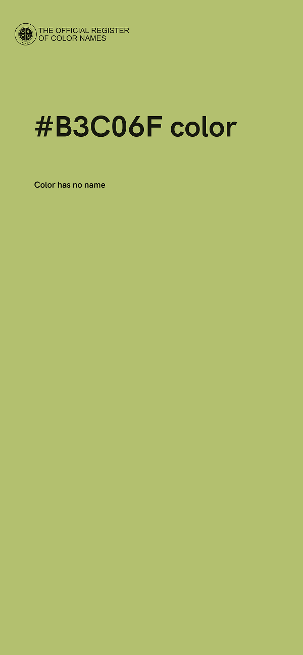#B3C06F color image