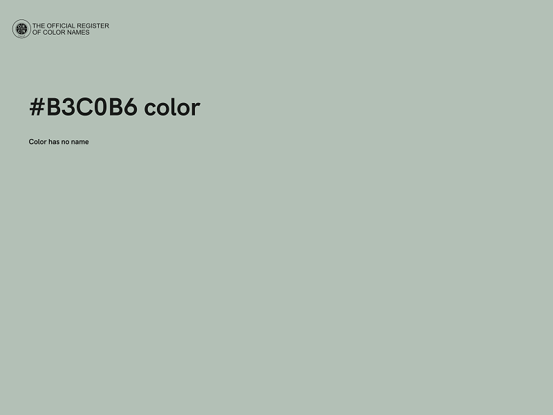 #B3C0B6 color image
