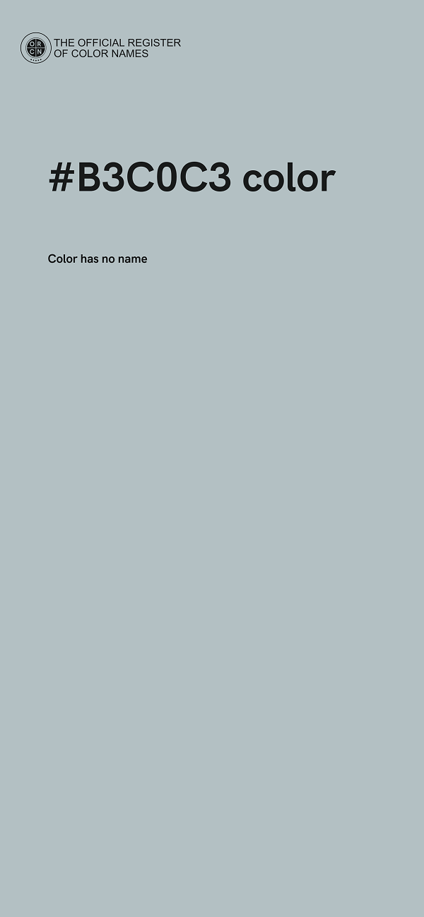 #B3C0C3 color image