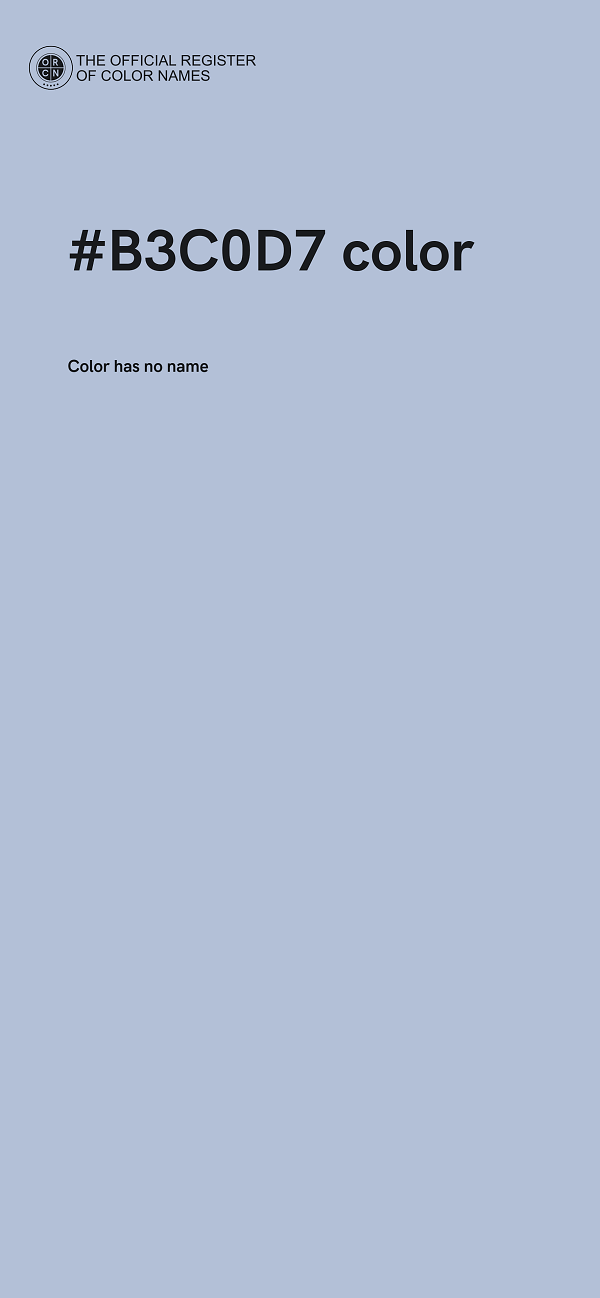 #B3C0D7 color image