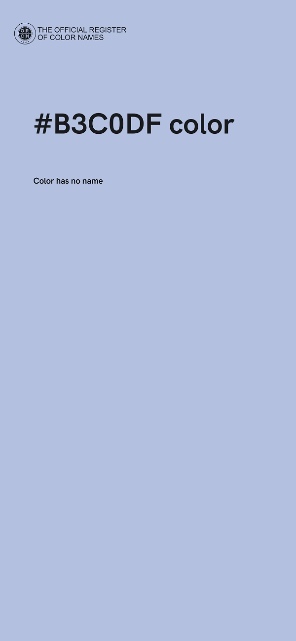 #B3C0DF color image