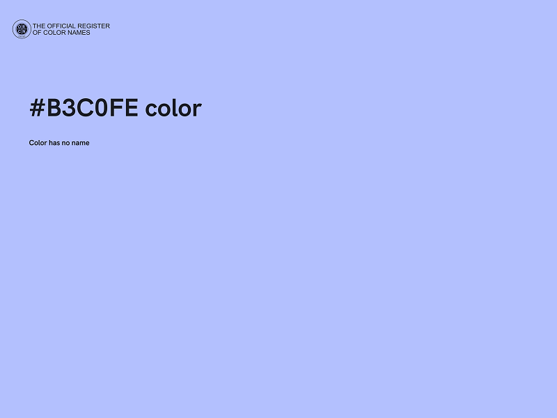 #B3C0FE color image