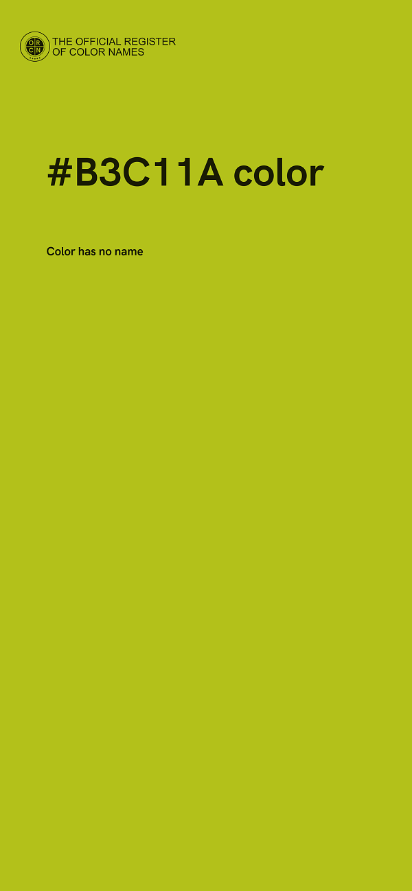 #B3C11A color image