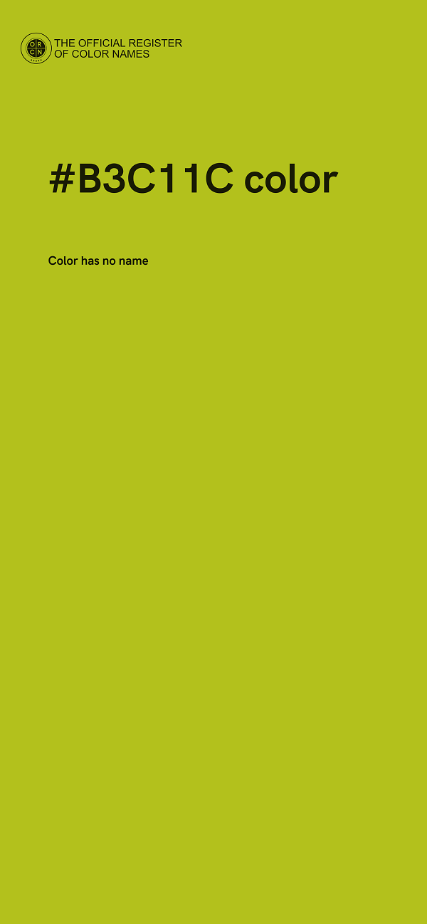 #B3C11C color image